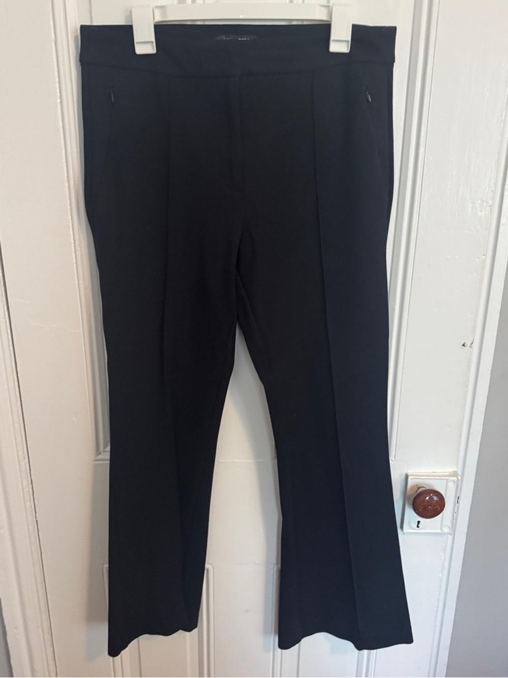LOFT Black Boot-Cut Ponte Pants